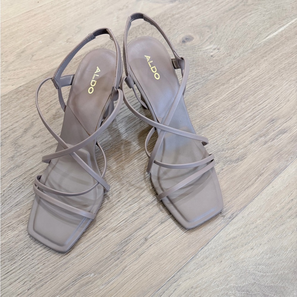 ALDO Women's Taupe Strappy Heels